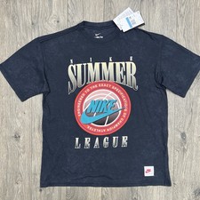 Nike T Shirt Size Medium Mens Black Max90 Summer League Graphic Short Sleeve 45