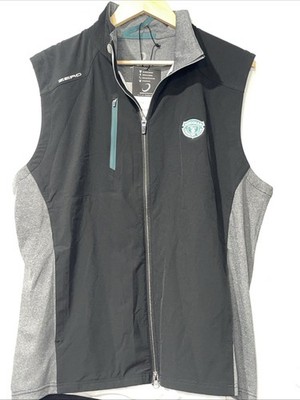 Zero Restrictions Vest Full Zip Z710 - Large - Black/Green - Medinah logo