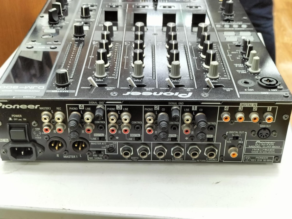 PIONEER DJ DJM-800 Professional Mixer w/ Accessories Tested Japan