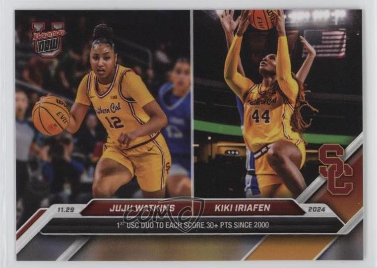 2024-25 Bowman U Now /839 JuJu Watkins Kiki Iriafen #20 1h5x