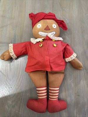 Vintage Rare Georgene Beloved Belindy 17  All Original Raggedy Ann TLC 1940s