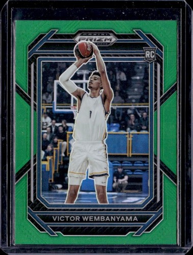 2023 PANINI PRIZM DRAFT PICKS GREEN PRIZM #2 VICTOR WEMBANYAMA