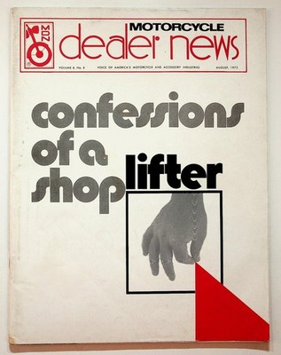 Motorcycle Dealer News August 1972 Magazine Shop Lifter Retail Industry