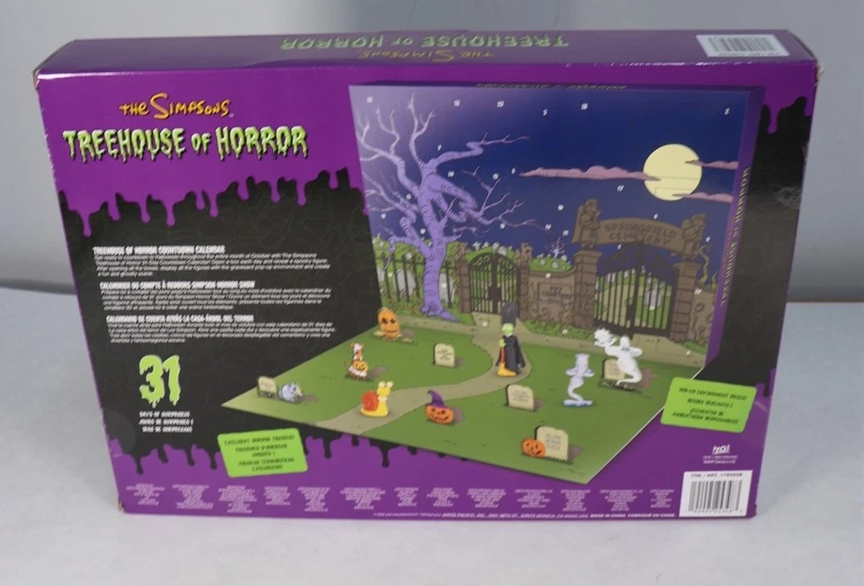 The Simpsons Treehouse of Horror Halloween Countdown Advent Calendar 2025 New - Image 2 of 2