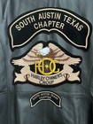 Large Heritage Eagle Harley Davidson Owners Group South Austin H.O.G. Patch Set