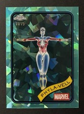 2025 Topps Marvel Chrome Sapphire - (Phyla-Vell) Aqua Sapphire (11/75) #78