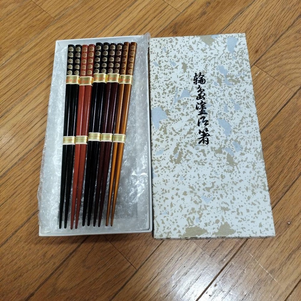 Wajima lacquered chopsticks set of 5
