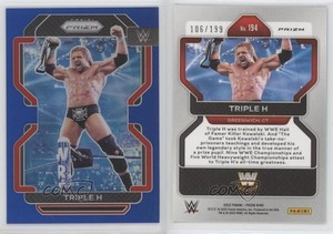 2022 Panini Prizm WWE Blue Prizm /199 Triple H #194