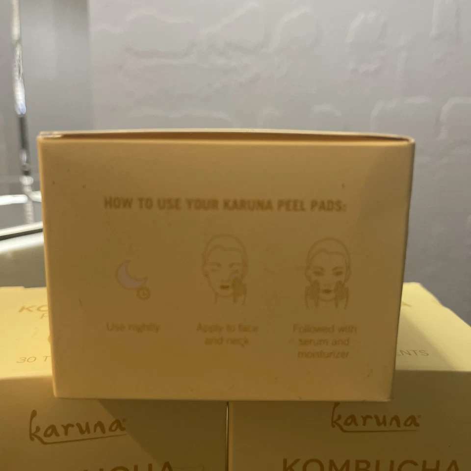 Karuna Kombucha Peel Pads Wipes Exfoliating Face Pads - 30 Count Brighten - Image 2 of 4