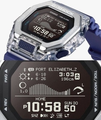 Casio G-Shock G-LIDE Uhr mit Bluetooth GBX-100S-2JF Herren Blau 2 Jahre Garantie