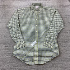 VTG Brooks Brothers Makers Oxford Button Shirt 14.5 - 3 Green OCBD USA Deadstock