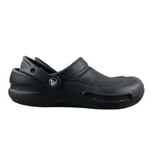 Crocs Unisex Size 5M 7W Bistro Black Closed Toe Slip On Crocs Lock Work Clogs