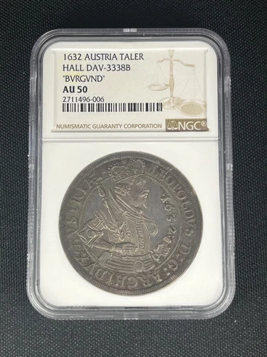 1632 Austria Thaler - "BVRGVND"- NGC AU 50