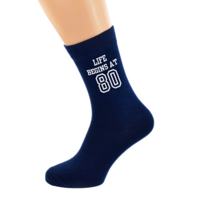 Life Begins at 80 1944 Navy Blue Socken UK 5-12 N1267