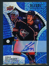 Cole Sillinger 2021-22 Upper Deck Allure Blue Line Autograph Auto Rookie RC /35
