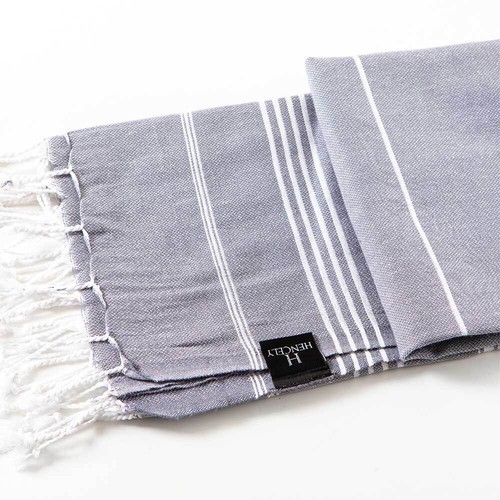 Hencely Striped Beach Towel – Lightweight Cotton Towel for Travel & Pool - Bild 116 von 206