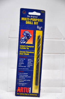 Artu 01050 3/8'' Multi-Purpose Cobalt & Tungsten Carbide Tip Drill Bit NIP
