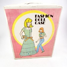 Vintage Fashion Doll Case Holds Barbie Clothes Carrying Case HAS FLAWS