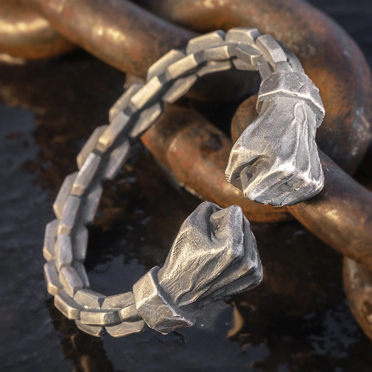 Sterling silver fist sale bracelets