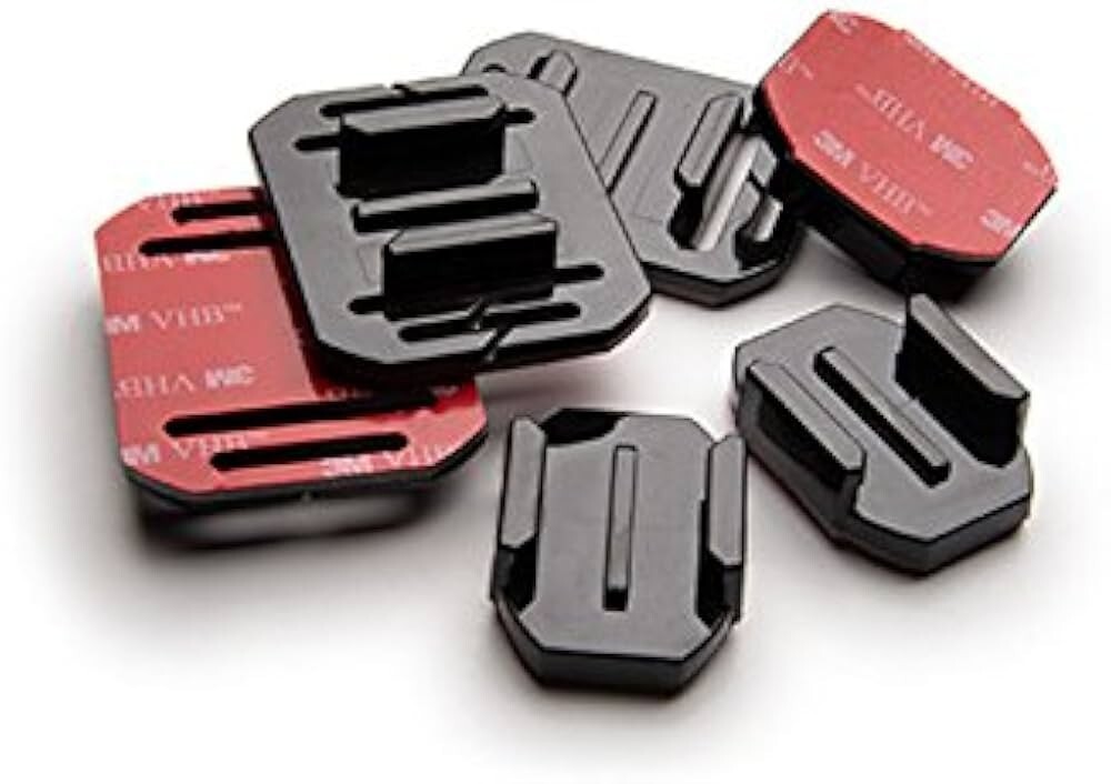 6 pack Liquid Image Flat and Curved Adhesive Mounts for Ego Action Camera