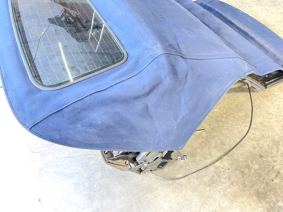 2001-2006 BMW 330ci 325ci E46 CONVERTIBLE SOFT TOP FOLDING ROOF BLUE LOT214 OEM - Image 3 of 4