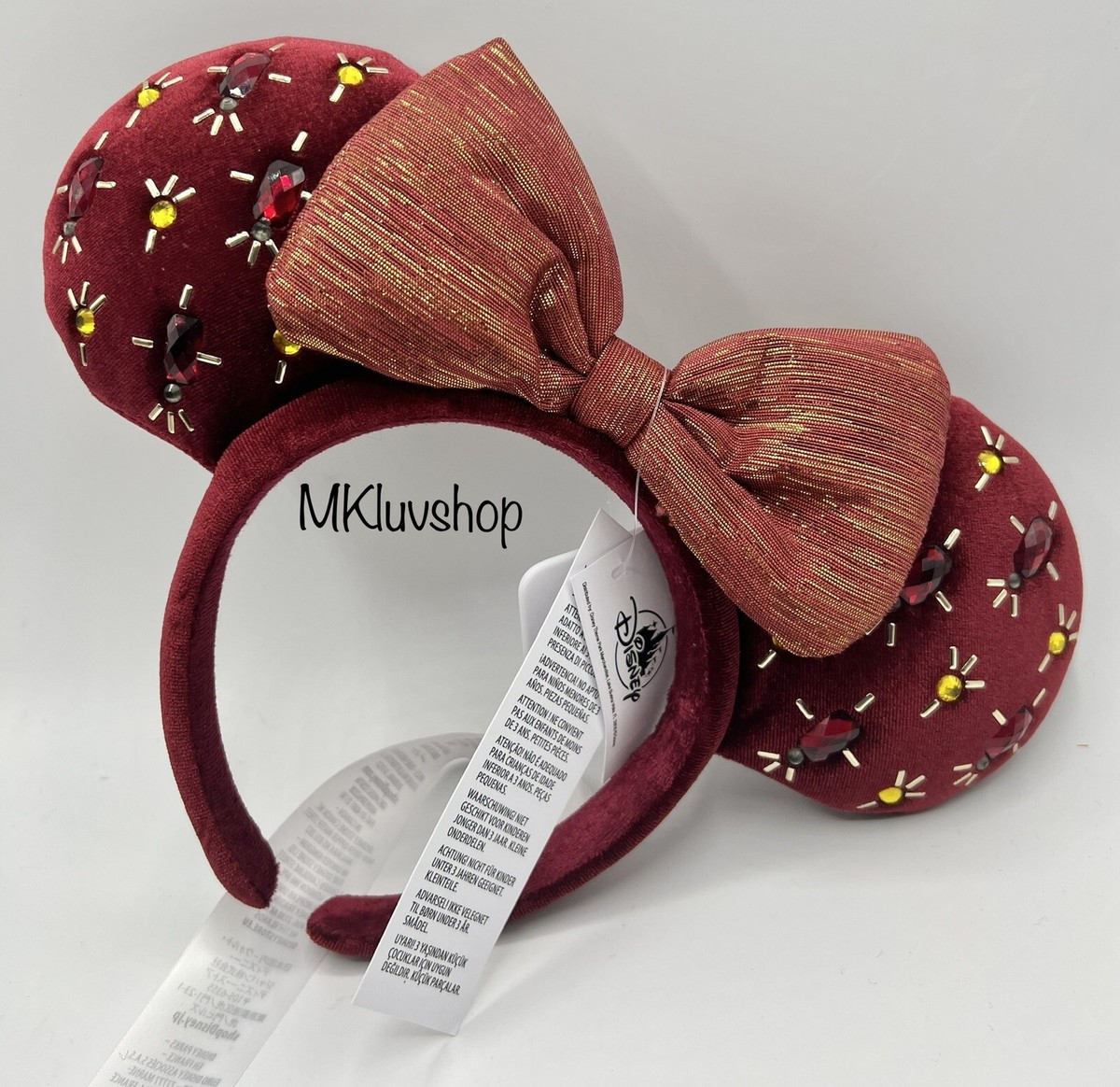 Disney Parks 2021 Holiday Collection Ear Headband Disney Parks Limited 2021 Christmas Mickey Minnie Mouse Ears  main image 4