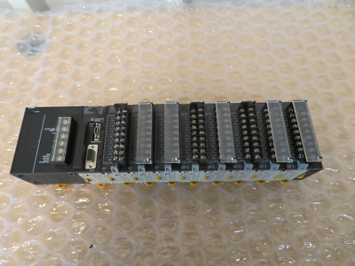 Omron Sysmac Rack with CJ1W-PA205R, CJ1M-CPU11, CJ1W-ID211, CJ1W-OC211 (19943)