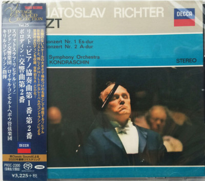 Sviatoslav Richter NEW CD(SACD-Hybrid) Franz Liszt Piano Con.No.1,No.2/other OBI