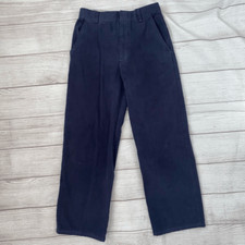 French Toast cotton blend flat front chino pants navy blue boys sz 12