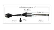 Surtrack Front Passenger Right AAR CV Axle Shaft BM-8161