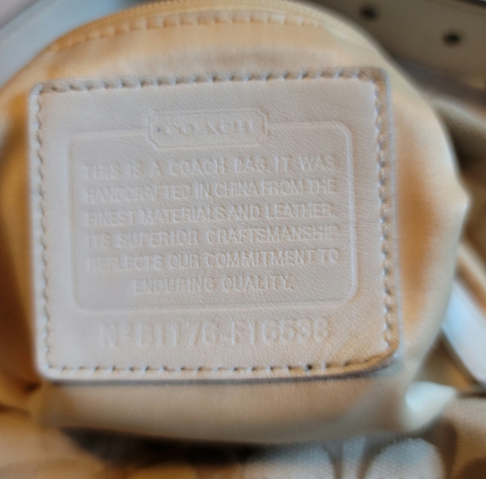 Coach Hobo Penelope Signature Purse Khaki Fabric Shou… Gem