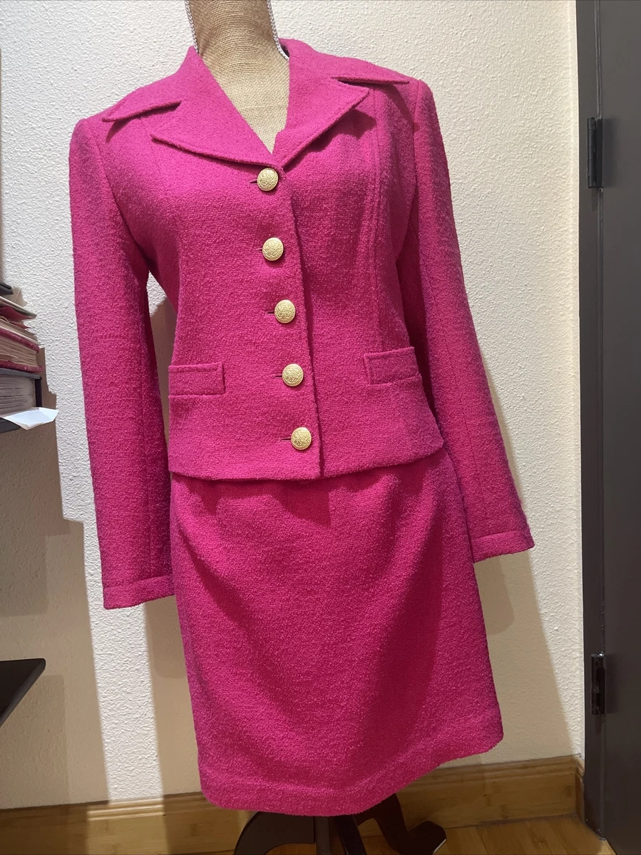 the Limited Finest Collection Pink Wool Skirt Suit eBay
