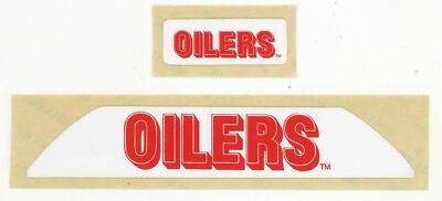 NOS Houston Oilers Throwback Team Name Bumper Decals for Riddell VSR-4 