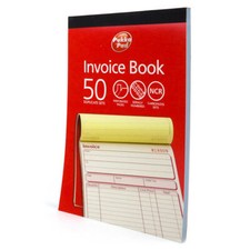 Pukka Pads Duplicate Sales Invoice Books - 2 Pack NCR Carbonless Forms 137x203mm (50 Sets Each)