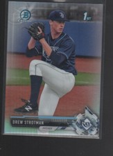 DREW STROTMAN 2017 BOWMAN CHROMEDRAFT REFRACTOR CARD #BDC-103