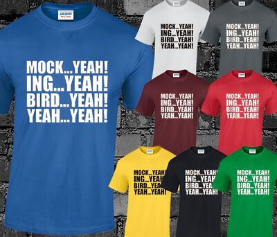 Mock Yeah Herren T-Shirt Oberteil dämlich lustig Witz Slogan bedruckt Komödie