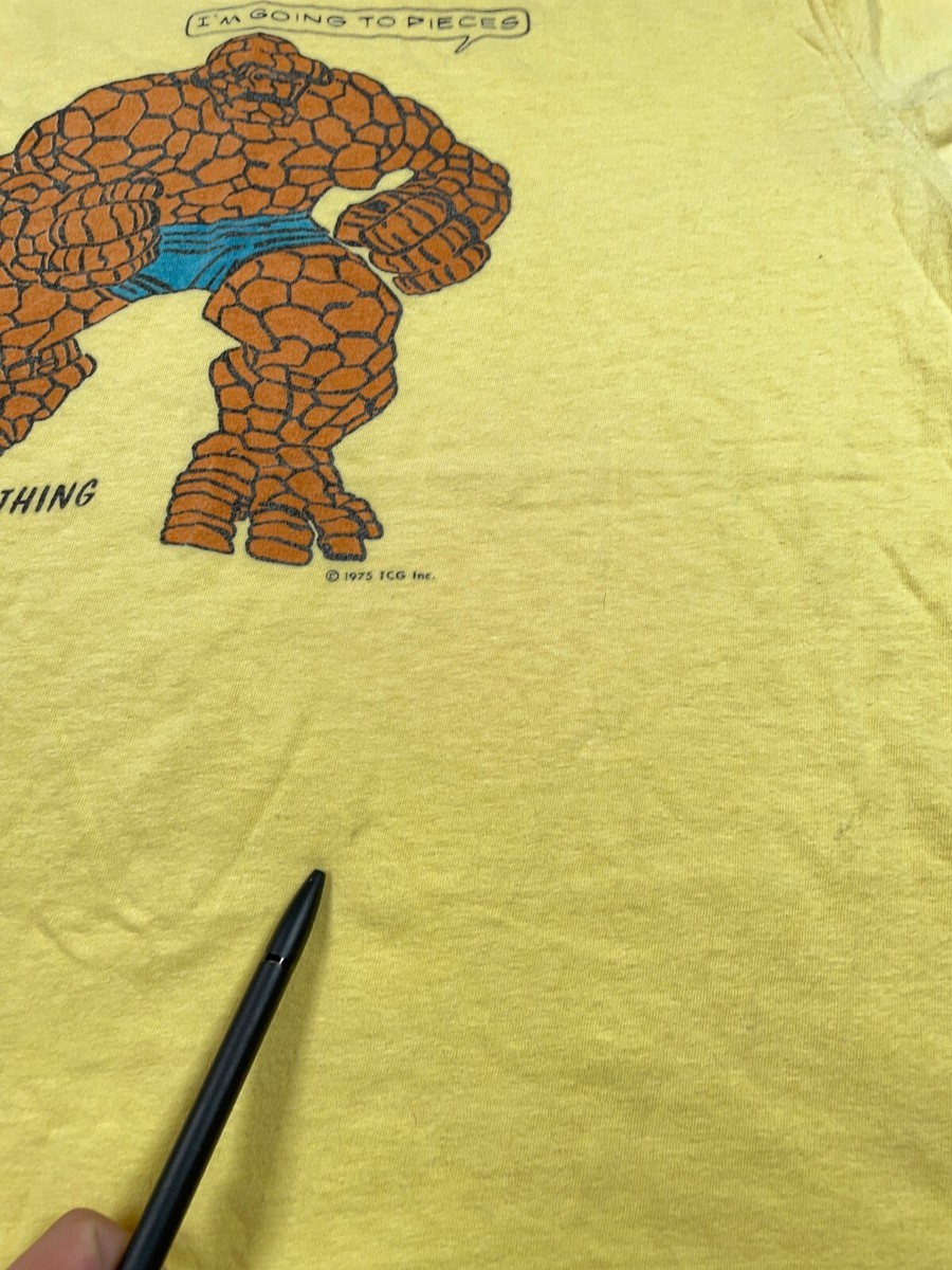 1975 Fantastic Four The Thing Ringer T-Shirt Adult Large (XL Tag 