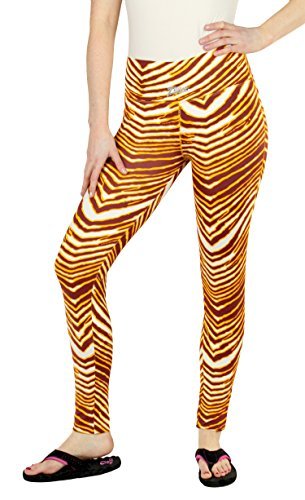 Брюки-леггинсы Zubaz NCAA Womens Minnesota Golden Gophers командного цвета с тигровым принтом для женщин
