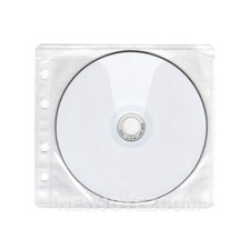 200 CD DVD Blu-Ray Disc Double Sided Wallet Refill Plastic Sleeve Insert