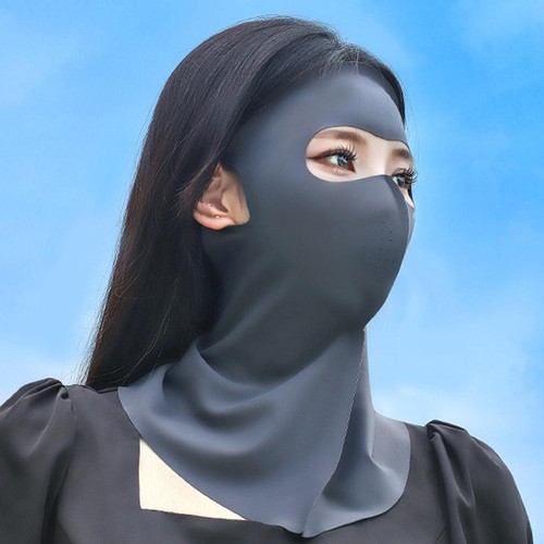 Maschera solare alla moda in seta ghiacciata SPF 50+ panno antiUV per tutto il ges - Foto 7 di 17
