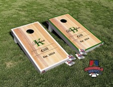 Custom Wedding Personalized Wood Cornhole Board Vinyl Wrap Laminated Sticker Dec