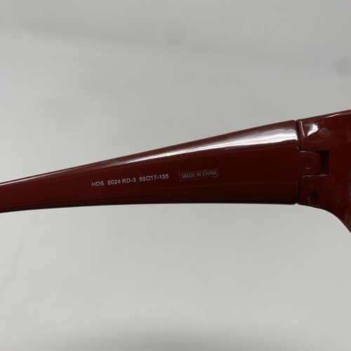 Harley Davidson Women's Sport SUNGLASSES Red Bling Frames w/ Zip Clamshell Case - Picture 8 of 14
