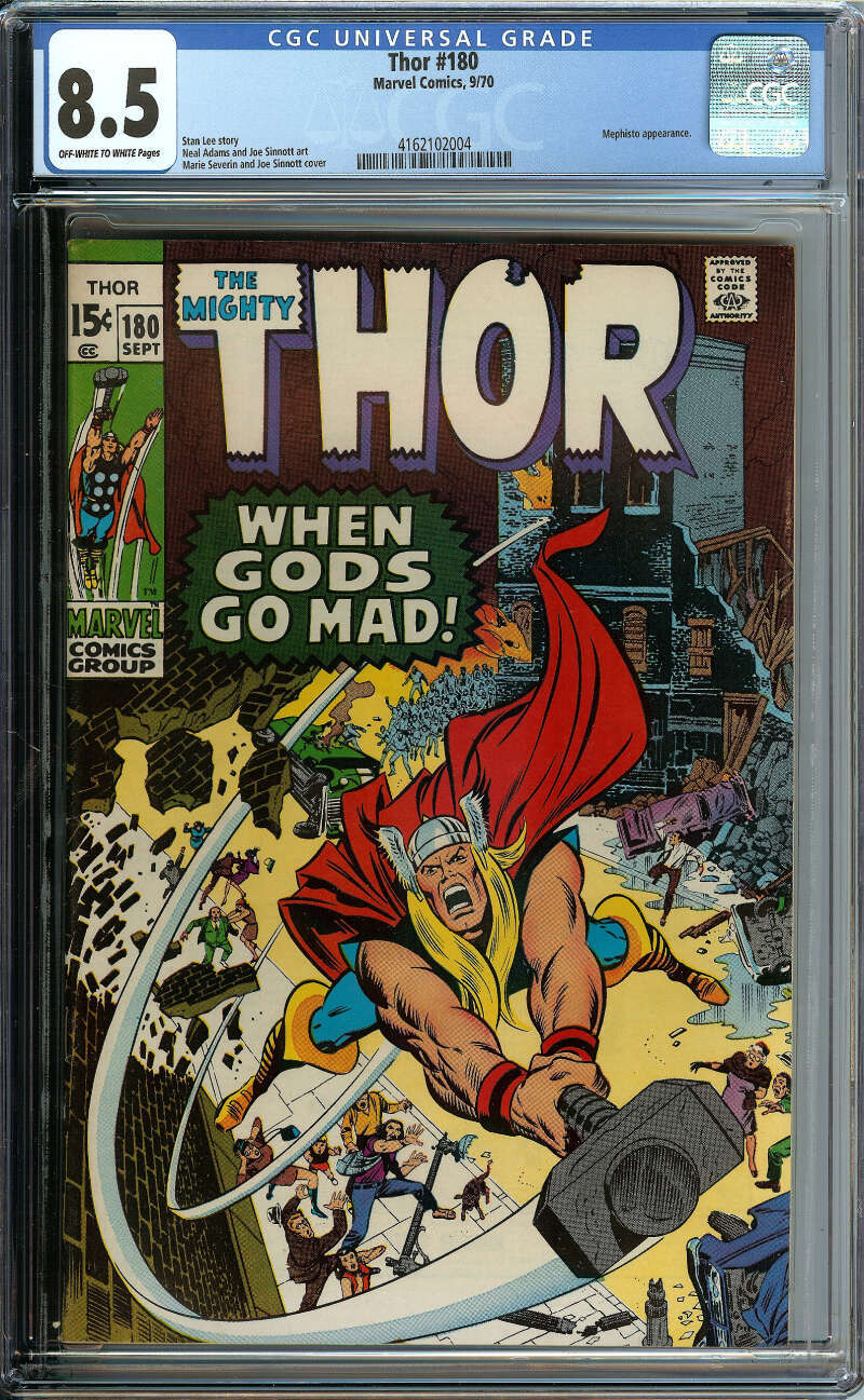 アメコミリーフ Thor #180 Marvel Comics CGC 7.0 Thor #180 Value - GoCollect