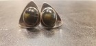 Cats Eye Agate Earring Sterling Leaver Back  — photo 2