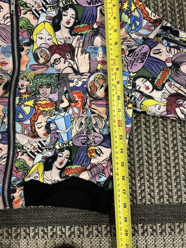 Rock And Karma Satin I Will Wear Whatever Comic Bomber Jacket - Picture 11 of 11