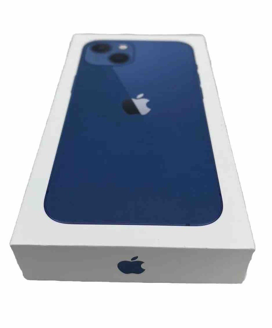 Apple iPhone 13 128GB Blue - EMPTY Box Only With Original Charge