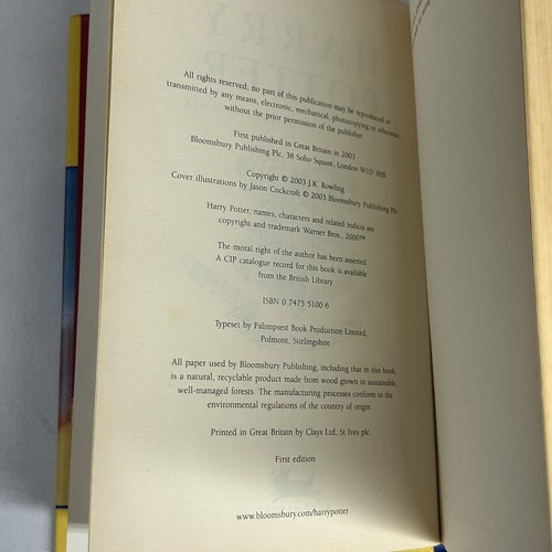 Harry Potter and the Order of the Phoenix J K Rowling Error 766 Pages Hardcover - Imagen 11 de 24