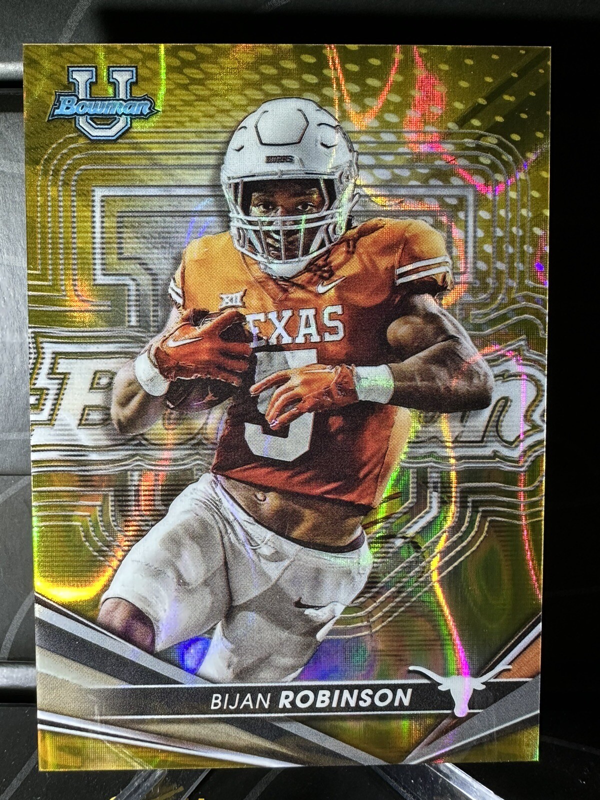 2022 BIJAN ROBINSON BOWMAN'S BEST U GOLD LAVA REFRACTOR #77 23/75