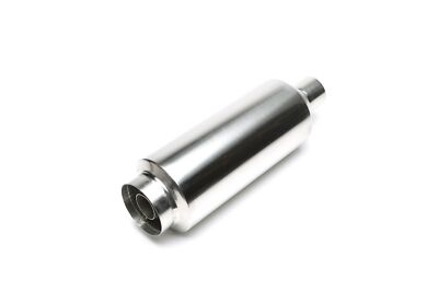 TA Technix Edelstahl Sportendschalldämpfer universal 100mm 45mm rund m. Silencer