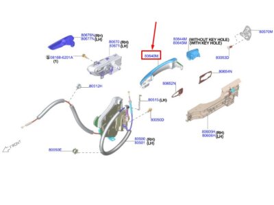 NISSAN QASHQAI J12 MK3 Front Right Door Exterior Handle 806406UA2A